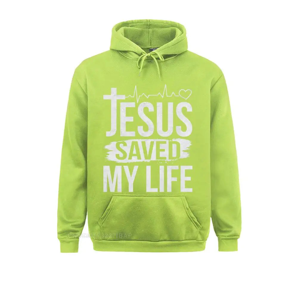 Inspirational “Jesus Saved My Life” Premium Pullover