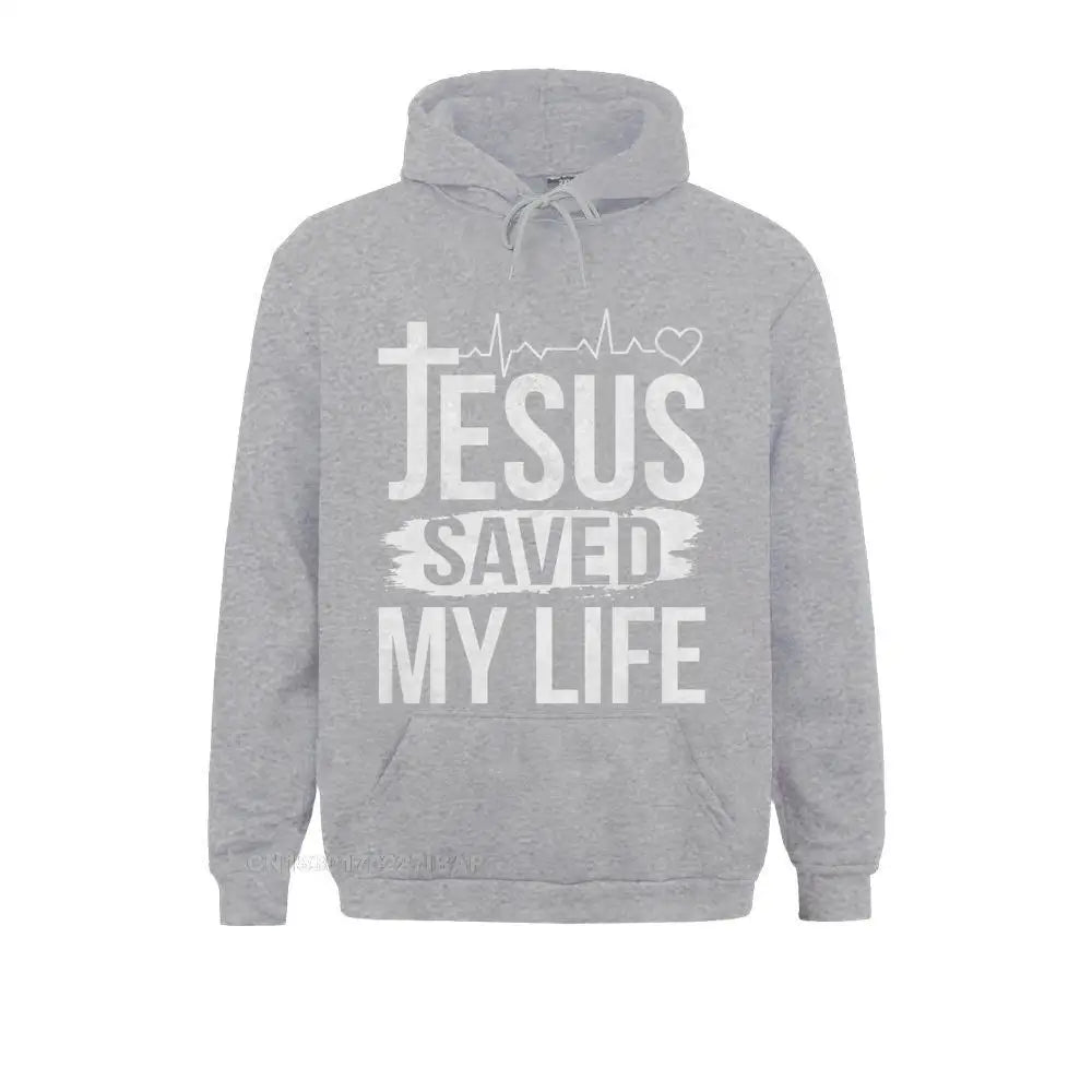 Inspirational “Jesus Saved My Life” Premium Pullover