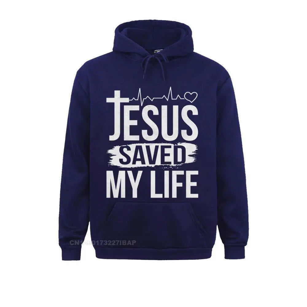 Inspirational “Jesus Saved My Life” Premium Pullover