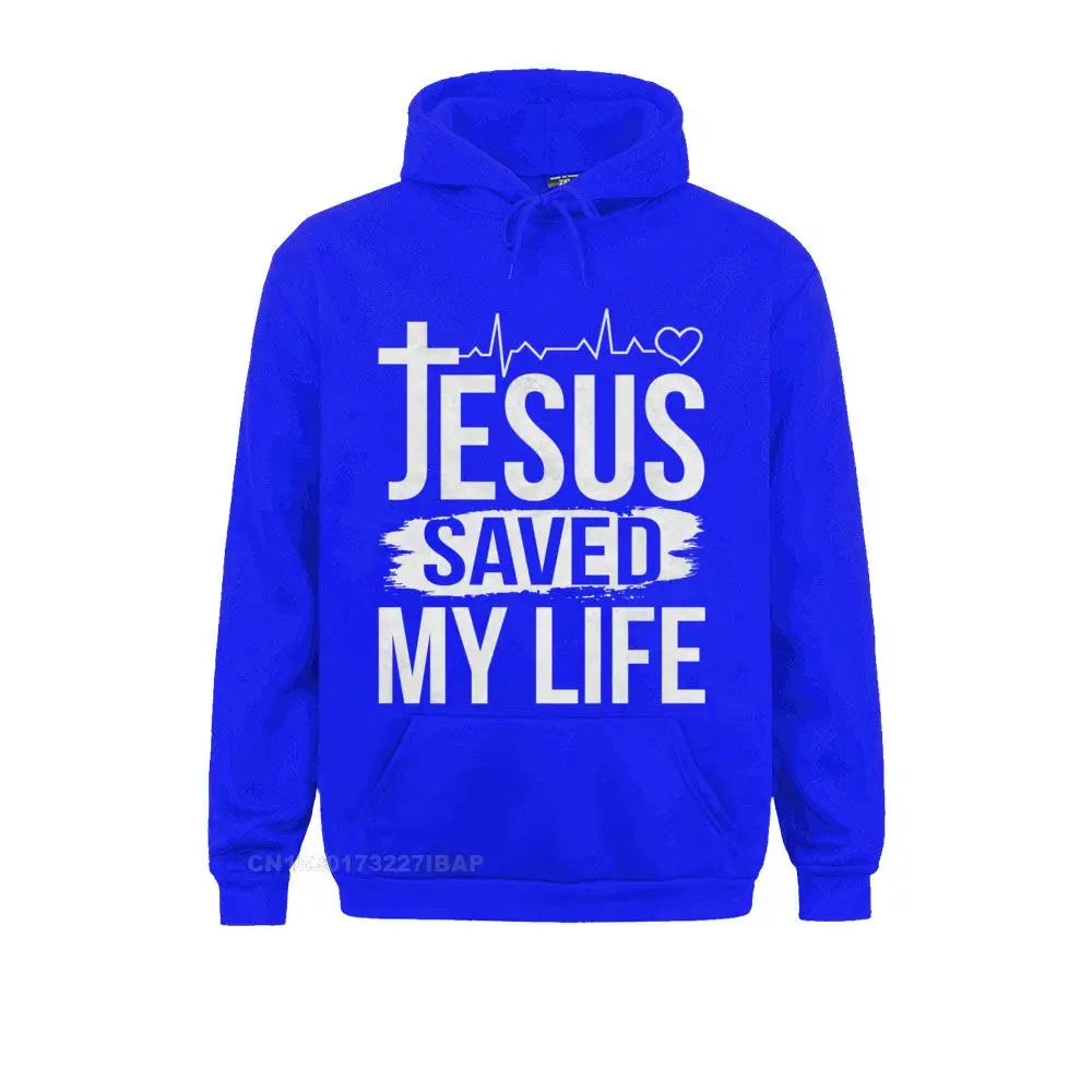 Inspirational “Jesus Saved My Life” Premium Pullover