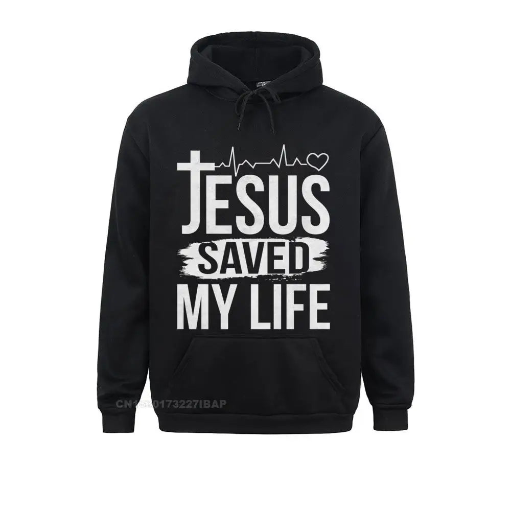 Inspirational “Jesus Saved My Life” Premium Pullover