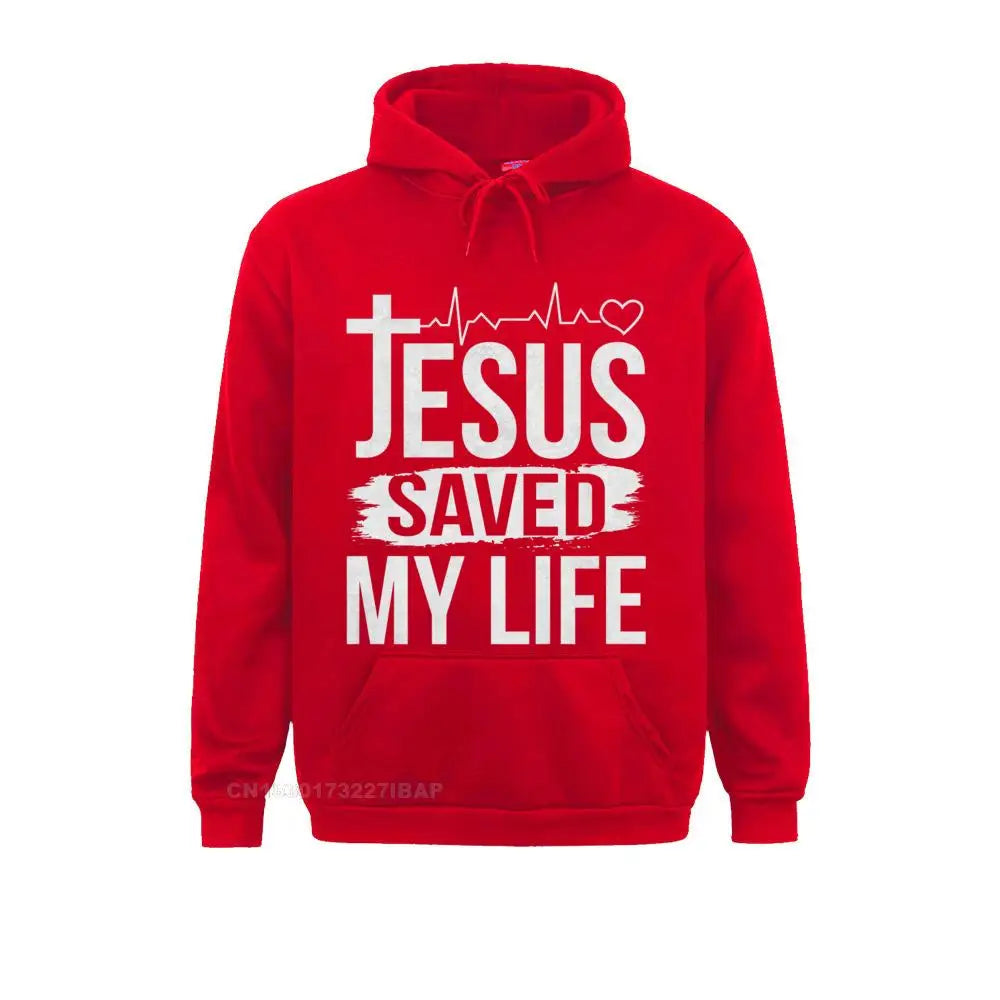 Inspirational “Jesus Saved My Life” Premium Pullover