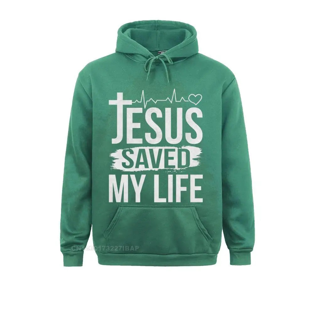 Inspirational “Jesus Saved My Life” Premium Pullover