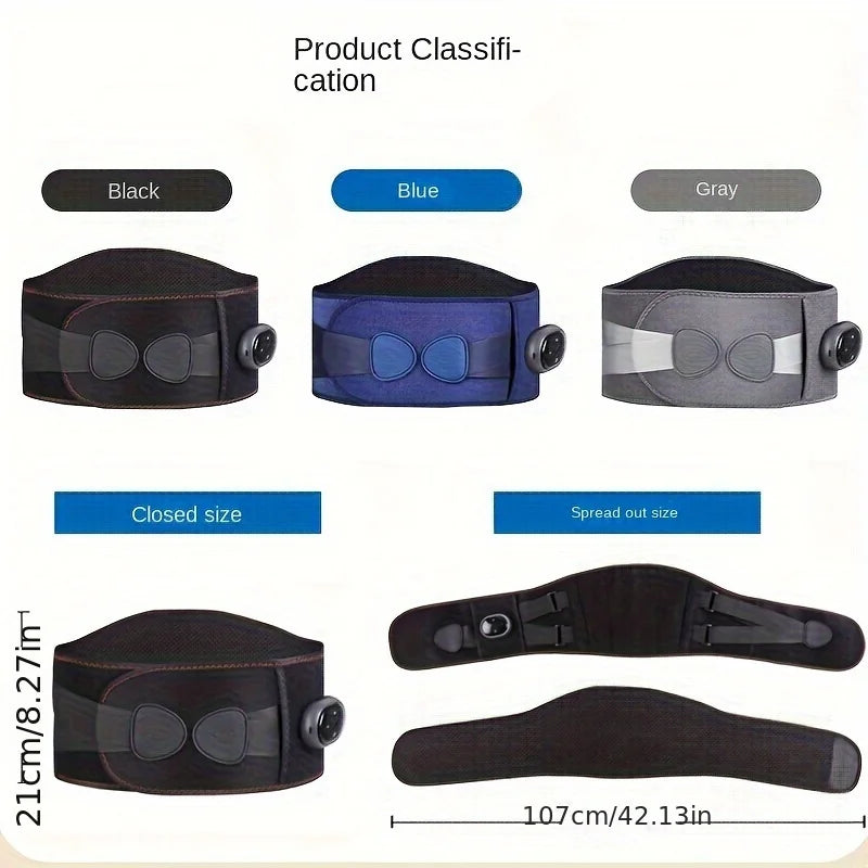 Three-Level Heating & Massage Belt for Back and Waist Relief
