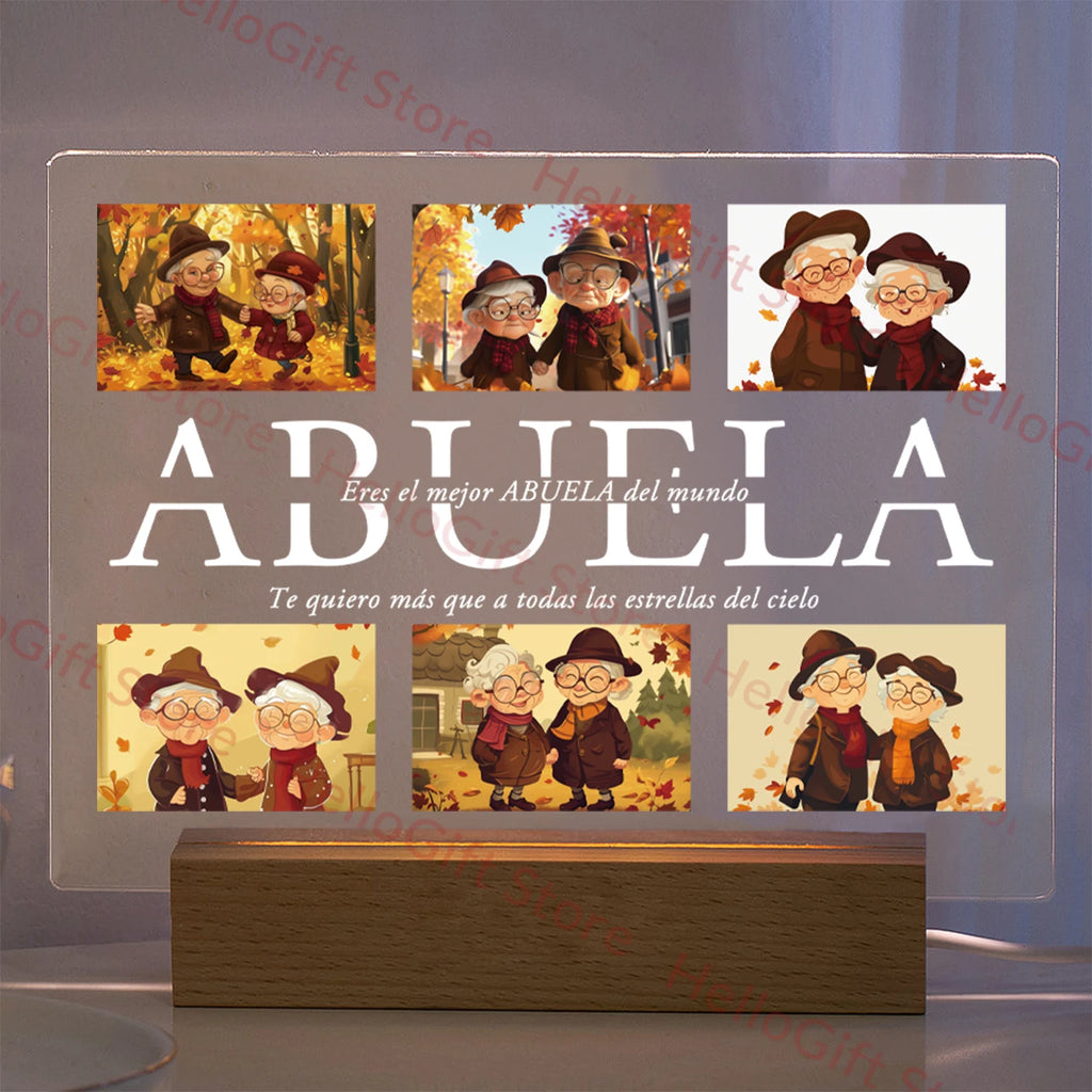 Custom Photo & Text Night Light