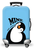 Thick Elastic World Map Luggage Cover