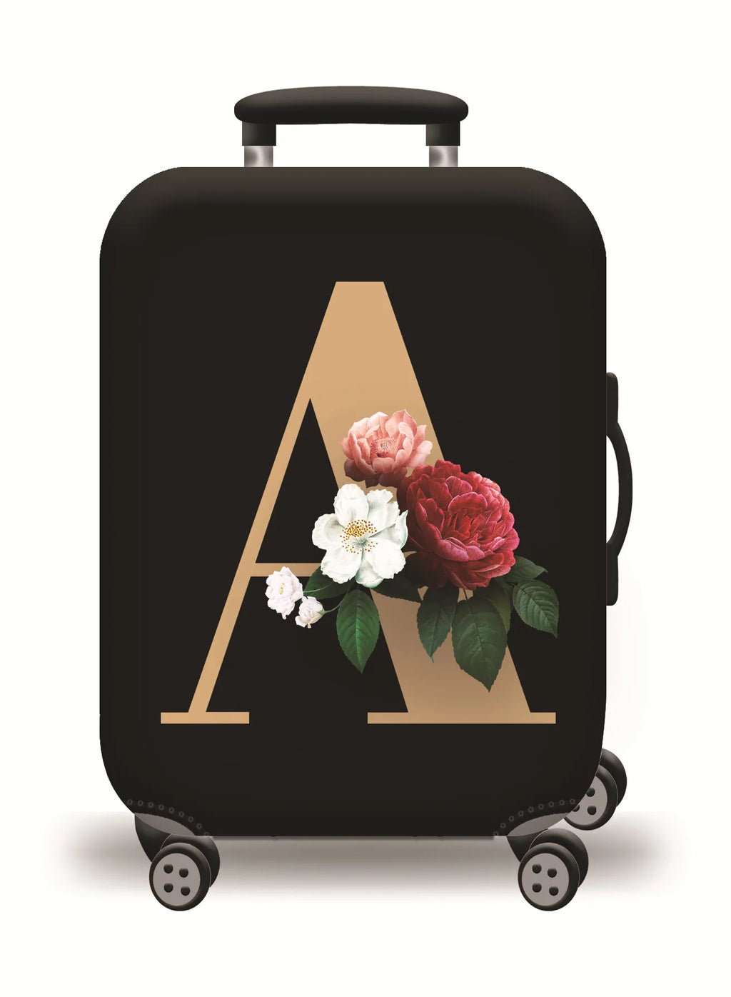 Thick Elastic World Map Luggage Cover