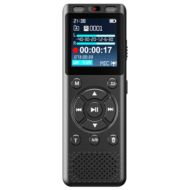 Large Screen C‑Type Rechargeable Voice Recorder