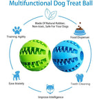 Interactive Chewing Rubber Ball Toy For Pets