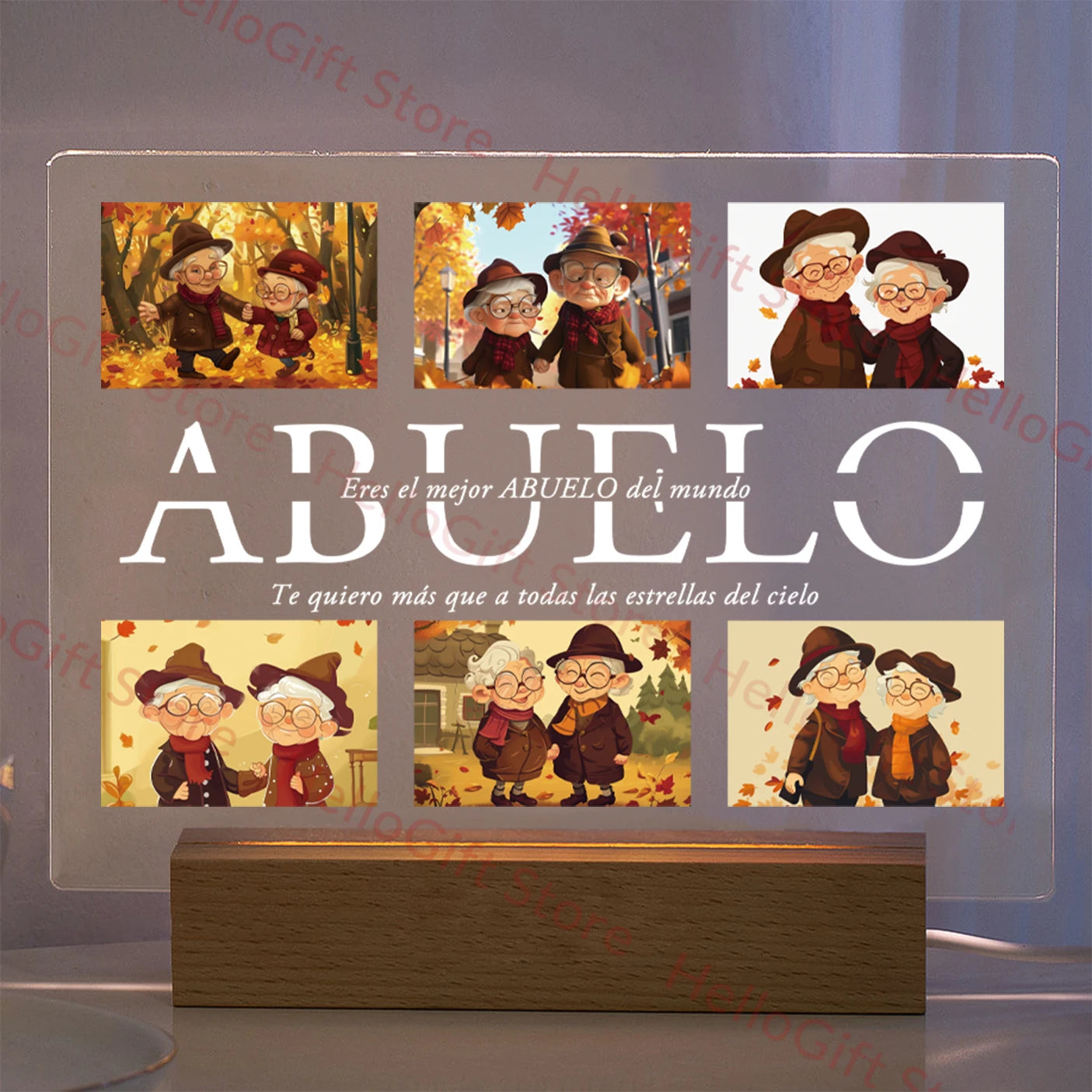 Custom Photo & Text Night Light