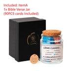 Bible Verses in A Jar Bible Verse Jar Spanish English Christian Scripture Prayer Hope Jar for Spiritual Growth Christian Gifts