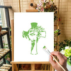 Jesus Cross Painting Template