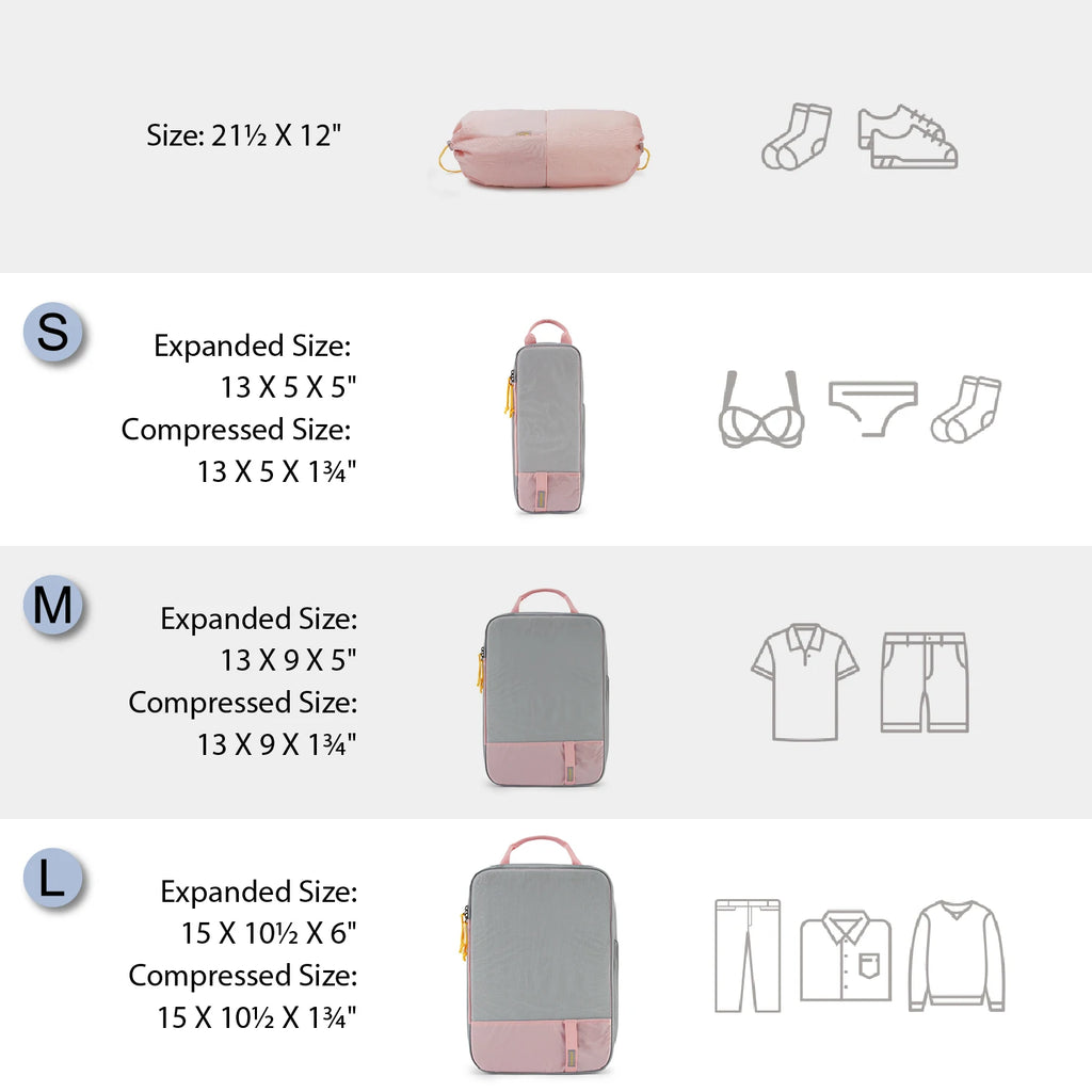 BAGSMART Compression Packing Cubes