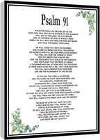 Christian Psalm Bible Verse Wall Art Print