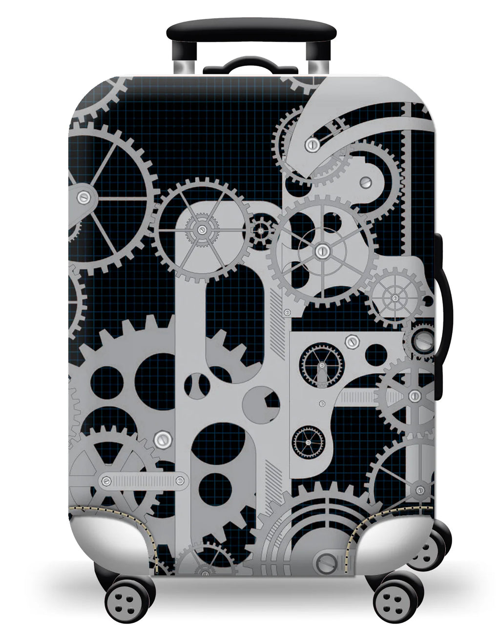 Thick Elastic World Map Luggage Cover