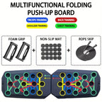 Multifunctional Color-Coded Push-Up Board Set