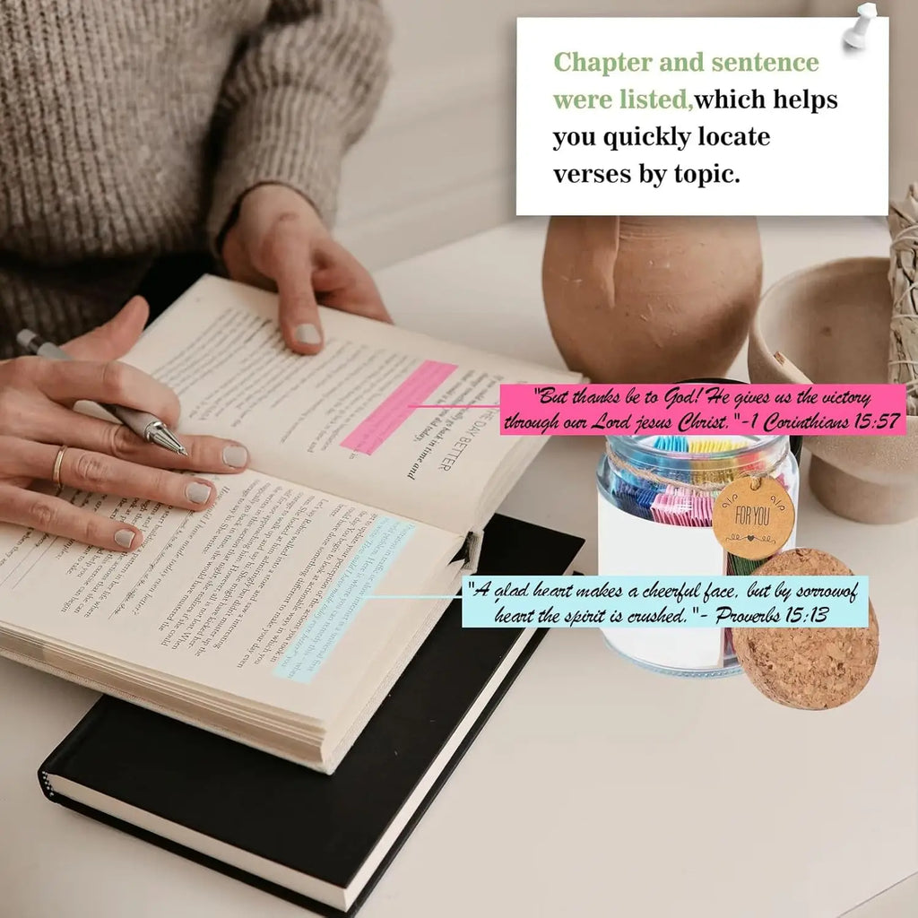 Inspirational Quran & Bible Verses Jar