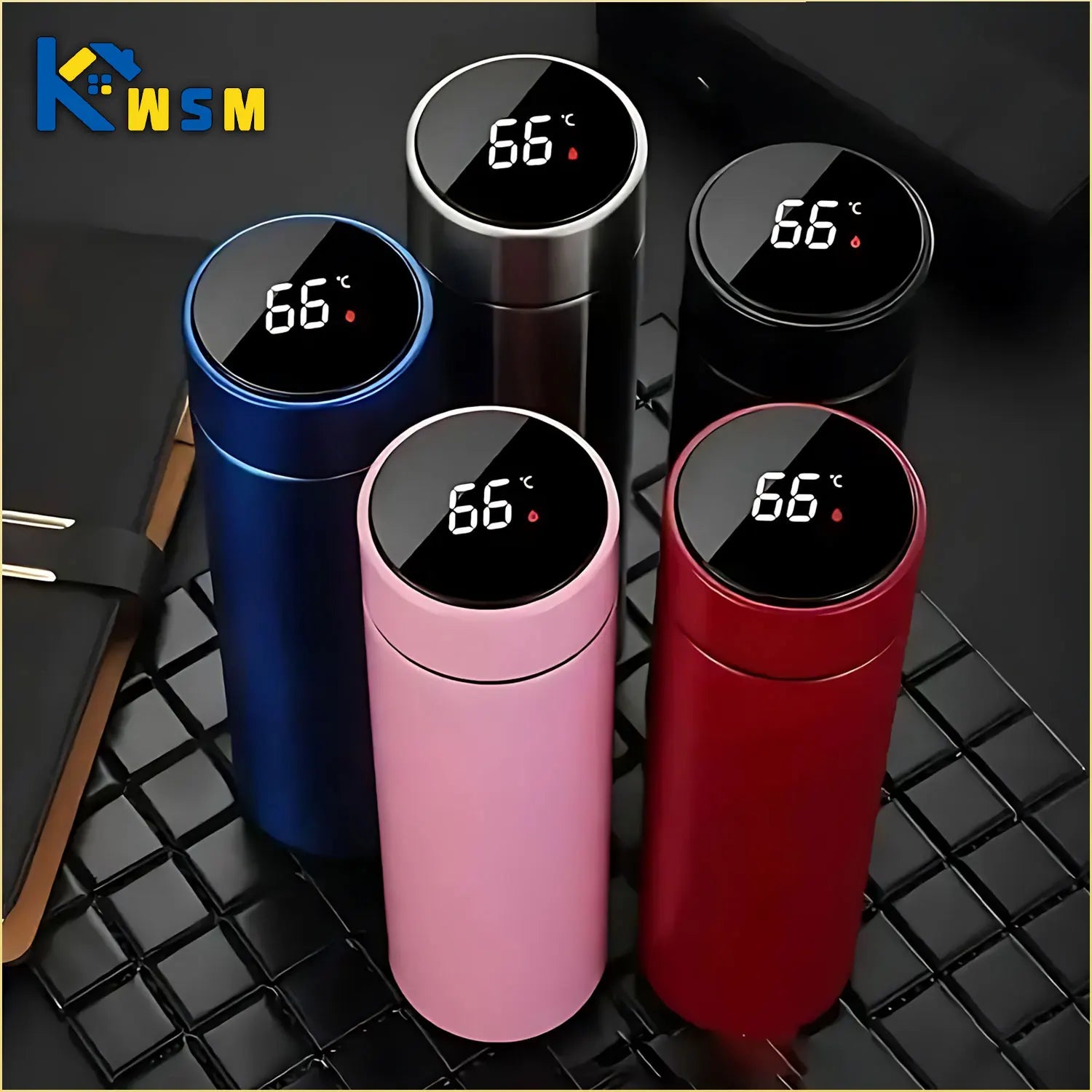 Stainless Steel Vacuum Insulated Bottle – 500ML Temperature Display