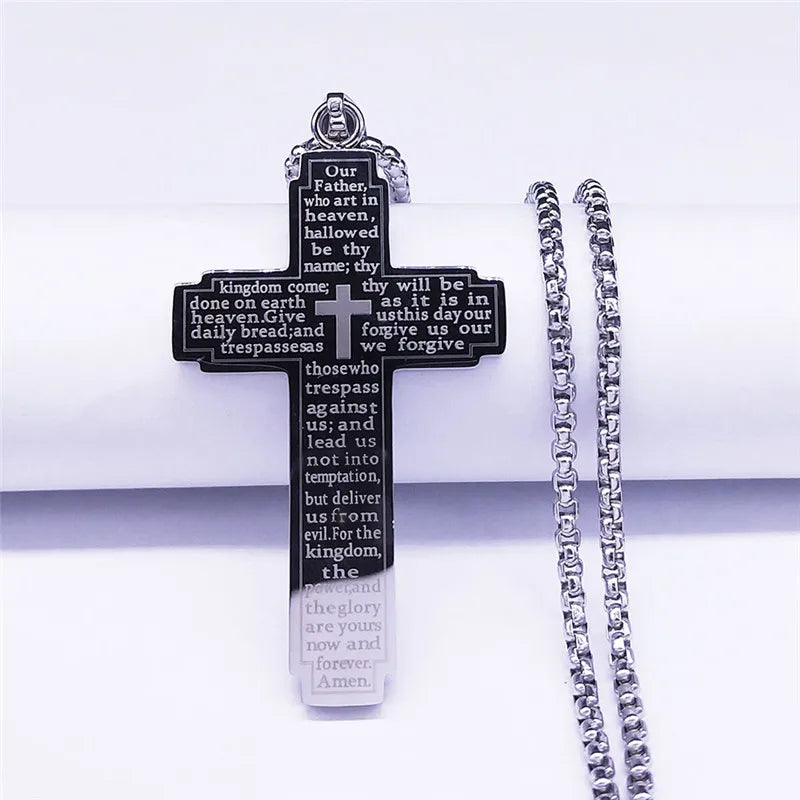 Christian Bible Cross Necklace