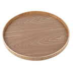 Round Solid Wood Food & Tea Serving Tray