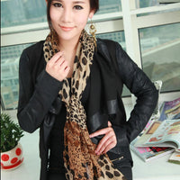 Fashion Leopard Print Chiffon Scarf High Quality Women's Scarf Shawl All Matching Sister Party Photo Dress With Gifts For Friend