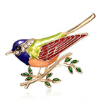 Multiple Colors Bird Brooch for Women For Coat Sweater Dress Suits Bags Magpie Birds Chic Rhinestone Jewelry Fashion Accessories