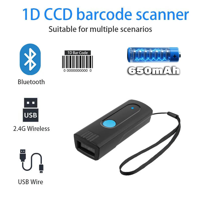 Mini Pocket Wireless Barcode Scanner