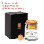 Bible Verses in A Jar Bible Verse Jar Spanish English Christian Scripture Prayer Hope Jar for Spiritual Growth Christian Gifts