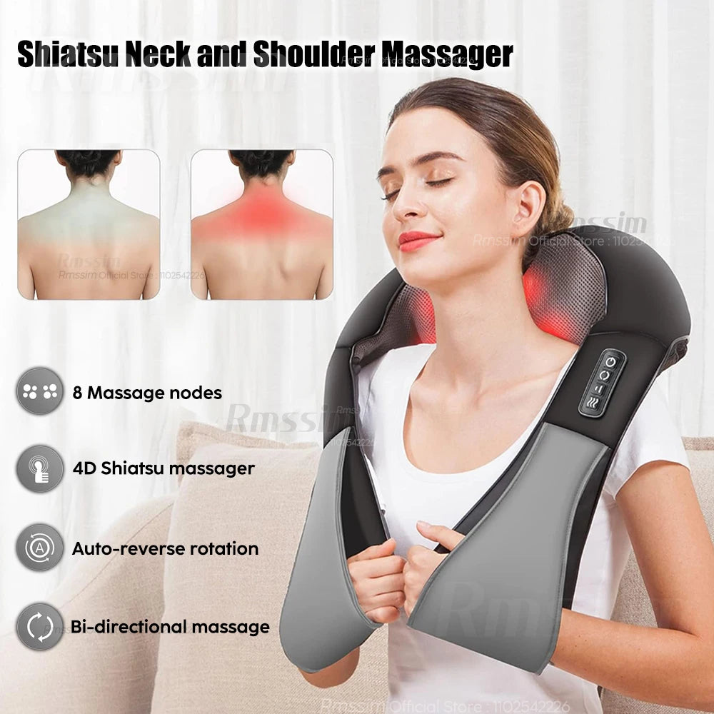 Kneading Massage Shawl for Shoulder & Cervical Relaxation