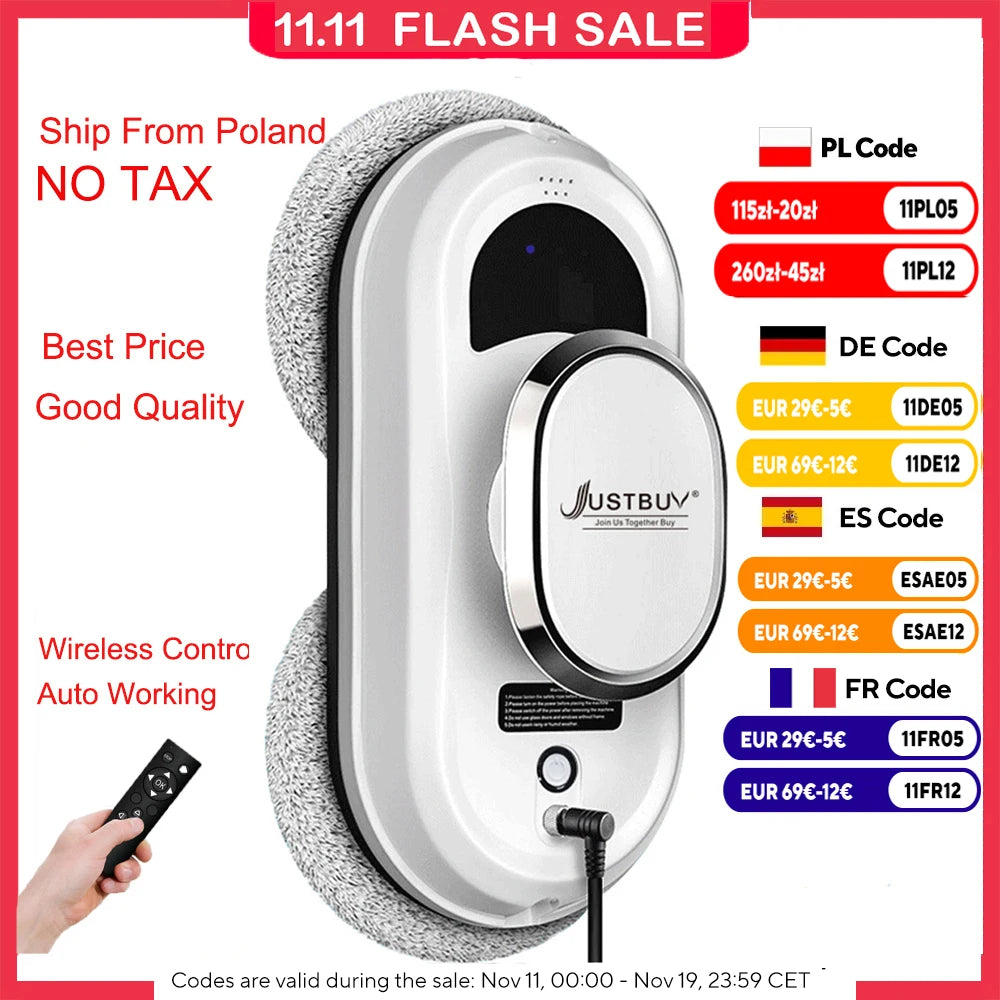 Smart Window Robot Vacuum Cleaner