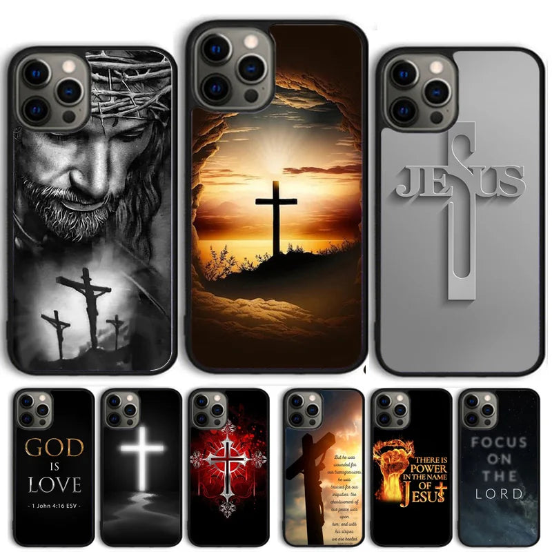 Faith Christian Religious Jesus Phone Case Cover For iPhone 17 Air 15 16 11 13 14 Pro Max 12 Plus Max