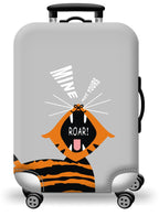 Thick Elastic World Map Luggage Cover