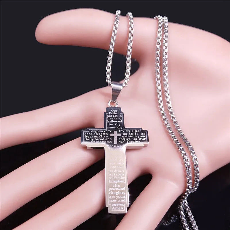 Christian Bible Cross Necklace