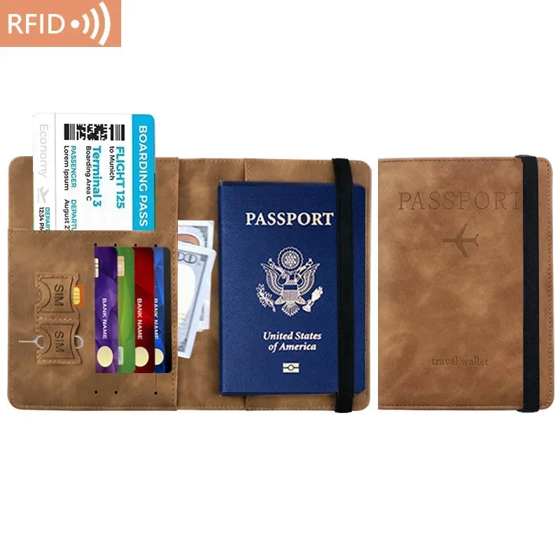 PU Leather Travel Wallet