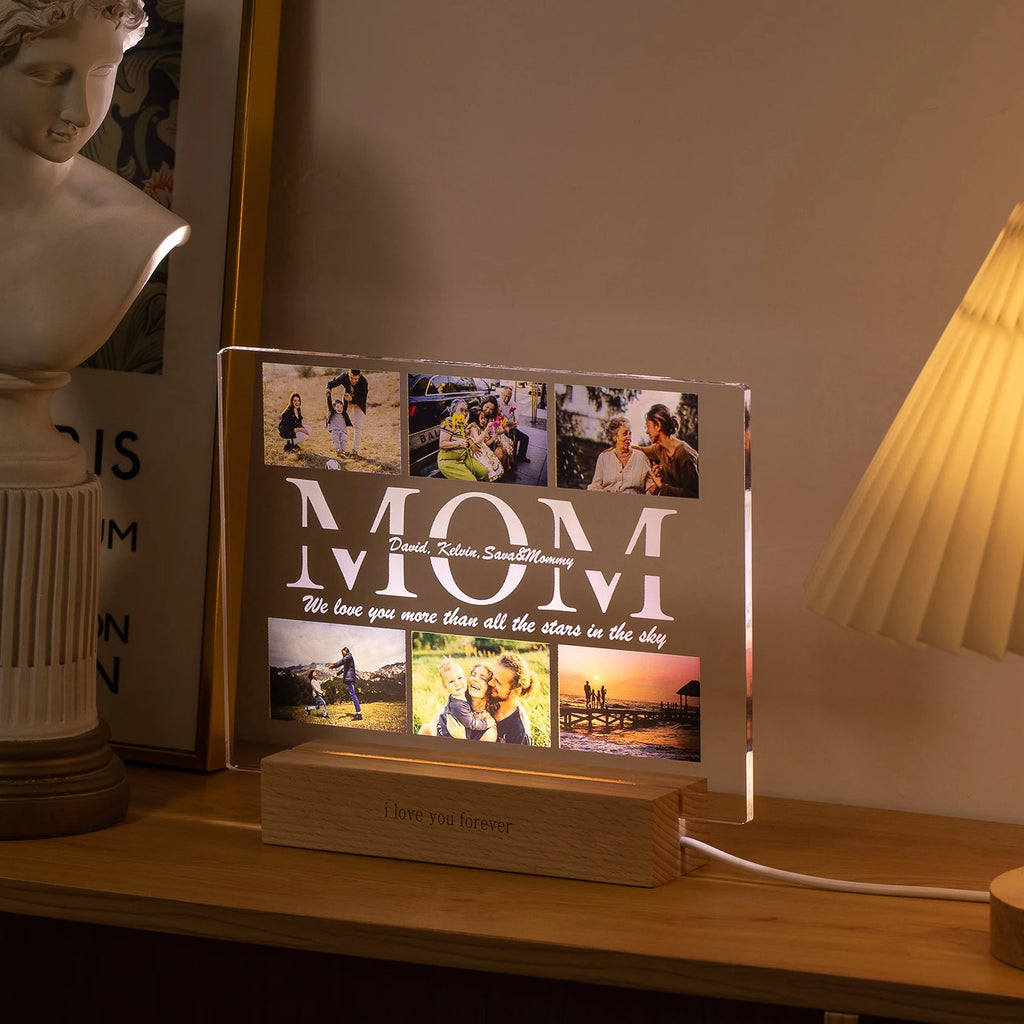 Custom Photo & Text Night Light