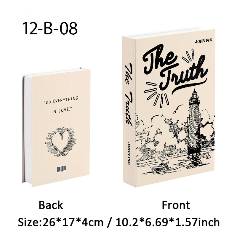 Faux Bible-Inspired Coffee Table Decor