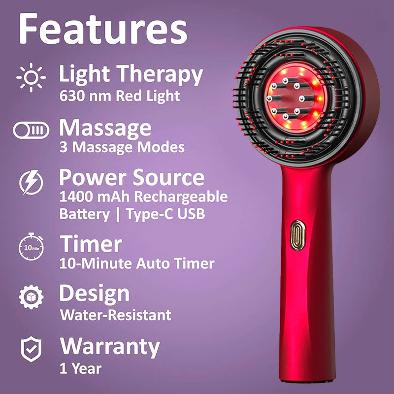 3-in-1 Electric Hair Massage Comb