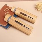 500ml Borosilicate Glass Water Bottle with Bamboo Sleeve