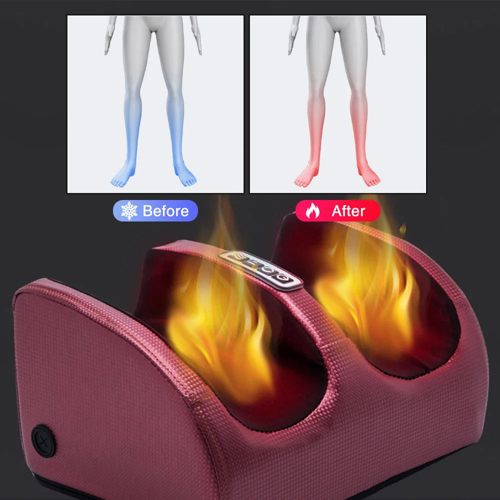 Electric Foot Massager with Heating & Shiatsu Therapy