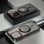 Luxury Transparent Phone Case For iPhone 17 Air 16 15 14 13 12 11 Pro Max Magnetic Magsafe Wireless Charge Shockproof Back Cover