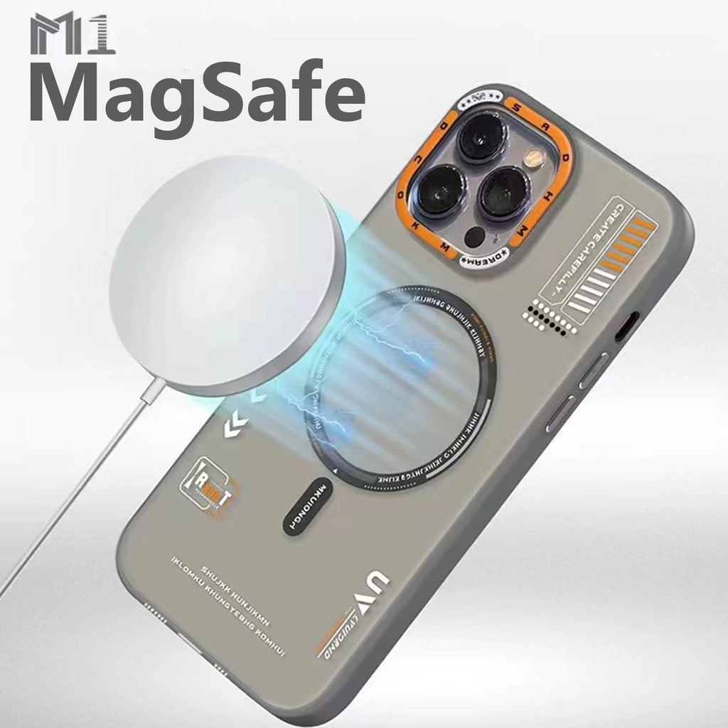 Luxury Magnetic Clear Phone Case for iPhone 17 Pro Max 16 12 13 14 15 Magsafe Wireless Charge Frosted Protector Macsafe Cover