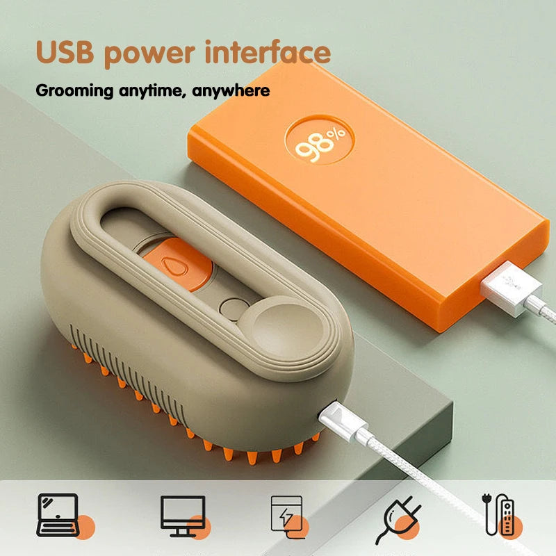 3-in-1 Electric Pet Grooming Brush