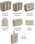 7/10 Pcs Travel Packing Cubes