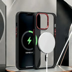 Luxury Transparent Phone Case For iPhone 17 Air 16 15 14 13 12 11 Pro Max Magnetic Magsafe Wireless Charge Shockproof Back Cover