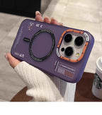 Luxury Magnetic Clear Phone Case for iPhone 17 Pro Max 16 12 13 14 15 Magsafe Wireless Charge Frosted Protector Macsafe Cover