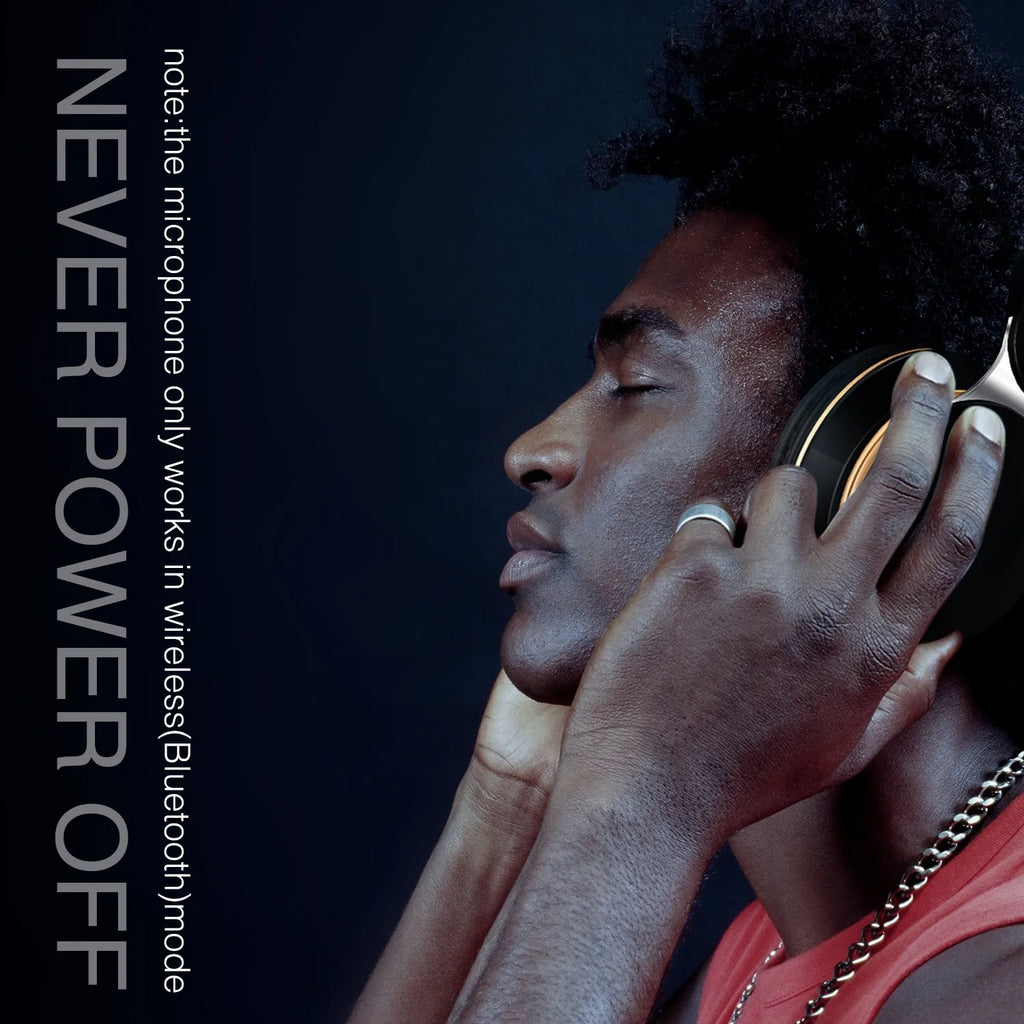 Wireless Bluetooth Headphones with Mic & SD Card