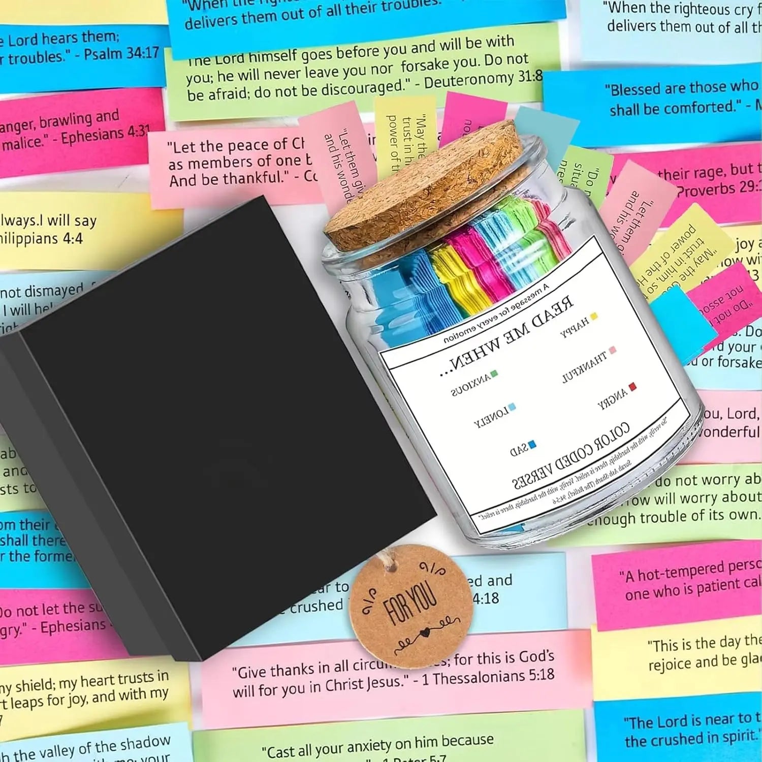 Inspirational Quran & Bible Verses Jar