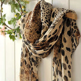 Fashion Leopard Print Chiffon Scarf High Quality Women's Scarf Shawl All Matching Sister Party Photo Dress With Gifts For Friend