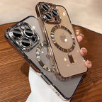 Official Desert Gold Phone Case For iPhone 17 Air 16 15 14 13 12 11 Pro Max Plus Clear Magsafe Magnetic Lens Protect Soft Cover