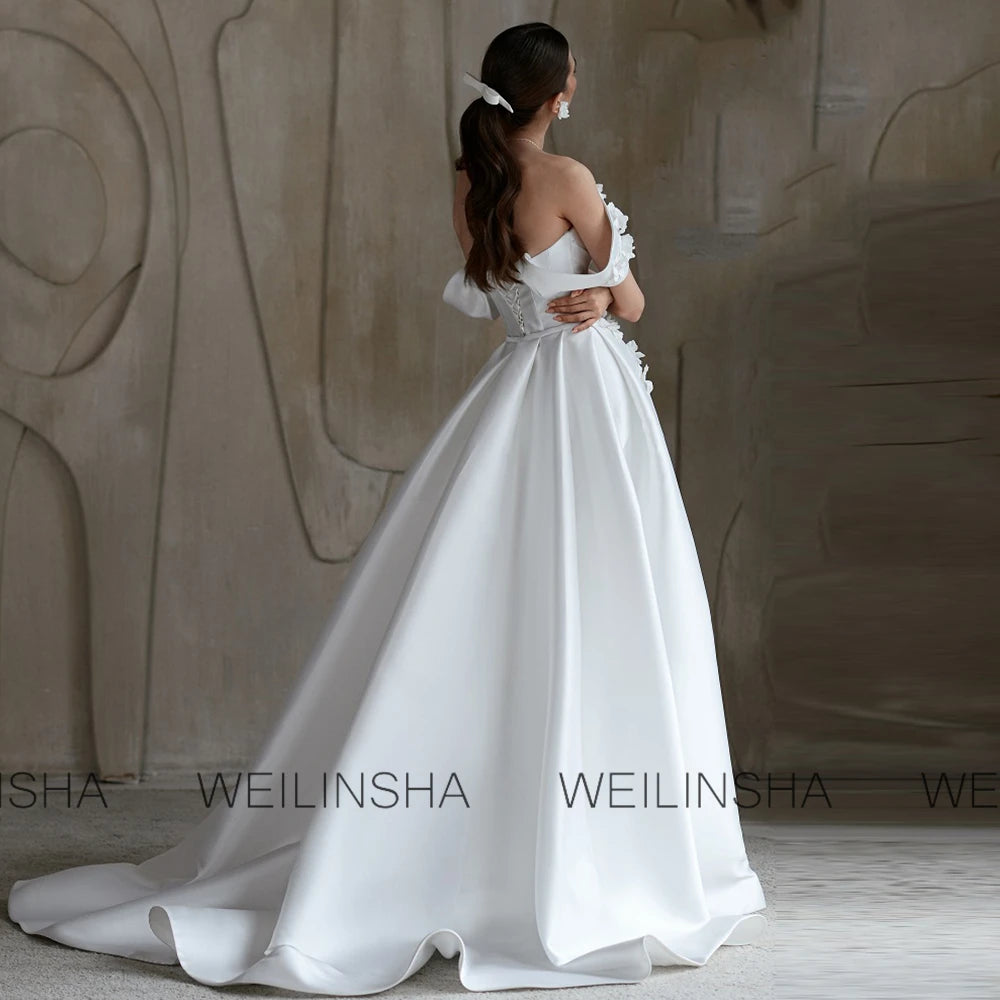 Modern Wedding Party Dresses Satin Mermaid/Trumpet Mother Of The Bride Dress White Off-The-Shoulder
